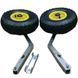 Technoparus KT-10 stainless steel transom wheels, automatic, quick-release
