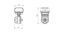 FASTEN lock with side T-bolt for installation on C-profile (Fs223)